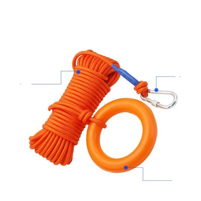 Customized Braided Outdoor Reflective Safety Climbing Rope With Floating Circle